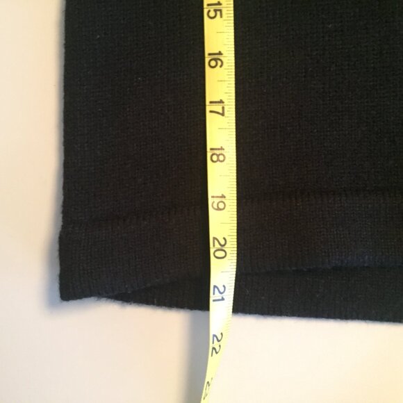 Boxy Cropped Knit Polo/Turtle neck sweater sz M - Black - Picture 13 of 15